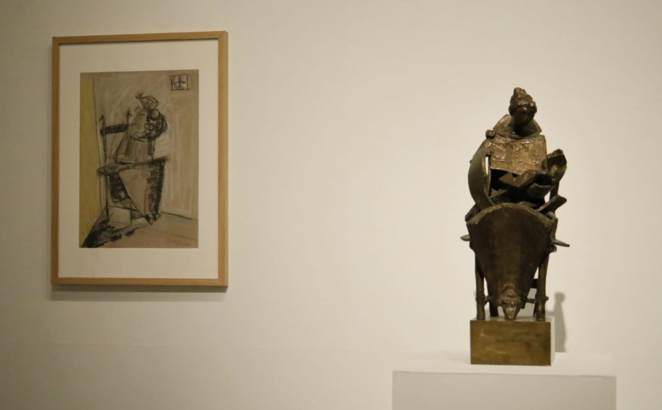 Maternidad en bronce y dibujo preparatorio. Algunas Madres. Venancio Blanco. Febrero - Julio 2025. Sala de Exposiciones Santo Domingo de la Cruz, Salamanca